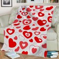 thumbnail image 4 of Hfolob Valentines Day Gifts Valentine's Day Blanket Flannel Decorative Blanket Air Conditioning Blanket （100X150Cm） Home Decor, 4 of 6