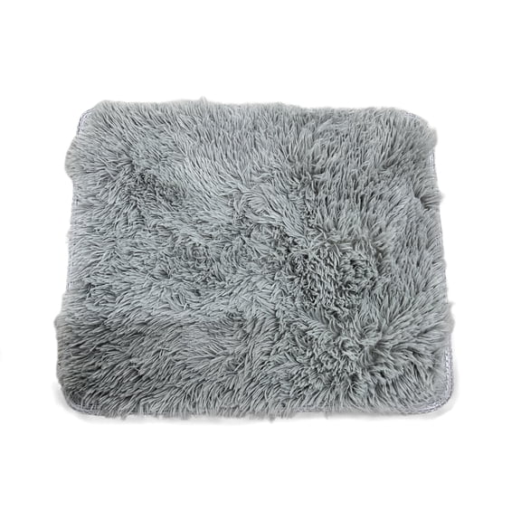 SUSUZI 5'x7' Fluffy Plush Area Rug, Soft Shaggy Carpet for Living Room Bedroom Home Decor, Gray