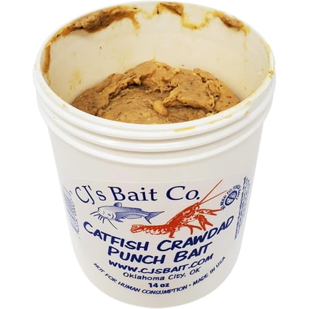 Catfish Punch Bait - Catfish Fishing with 5 Flavor (Monster Minnow Shad Crawdad Wild Hopper) - Perfect for Freshwater Catfishing (Crawdad 14 Ounce)