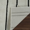 thumbnail image 3 of 7' X 10' Cream and Black Abstract Distressed Area Rug, 3 of 11