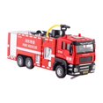 thumbnail image 3 of Almencla 1/32 Fire Truck Vehicle Pull Back Fire Truck Portable Travel Toy Friction Powered Vehicle with Lights Sounds Adults Boy Girls, 3 of 8