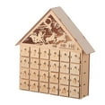 thumbnail image 1 of Calendrier de l'Avent 24 Jours Décoré Tiroirs Réutilisables 24 Jours en Bois, 1 of 9