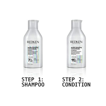 REDKEN ABC Acidic Bonding Concentrate Shampoo And Conditioner Duo 10.1 Oz Each