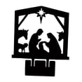 thumbnail image 3 of Adorno Estatua de Jesús Sagrada Familia Figura Coleccionable Decoración de Mesa para el Hogar Estilo negro A, 3 of 9