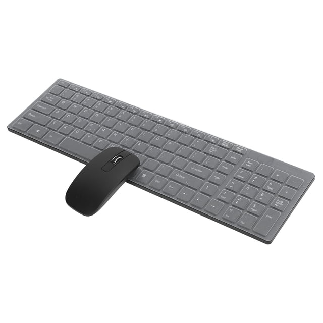 Keyboard and Mouse Wireless, Keyboard Mouse Combo 10m Remote Connection Smart High Sensitivity for Notebooks for Tablet Computers for Smart Phones White,Black