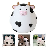 HOOWIFFY Cartoon Money Box Piggy Bank White Cow Shape For Kids 16.5X16.5X14.00Cm 1 Pcs