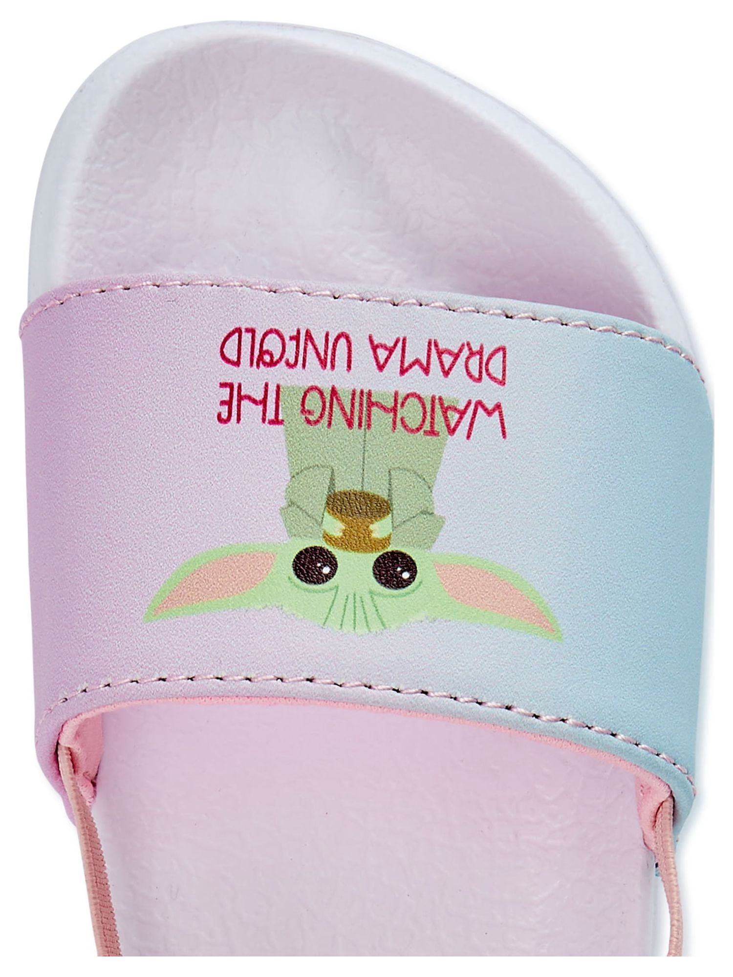 The Mandalorian Toddler Girls' Ombre Slide Sandals