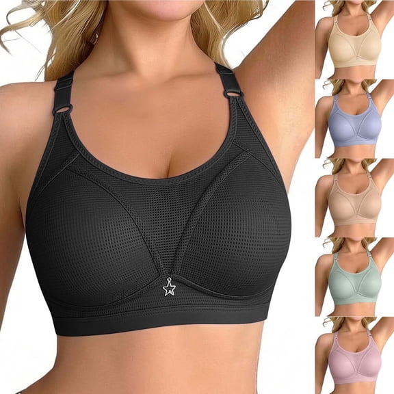 Womens Bras Bras for Women Bra for Women Wireless Mom Bra for Elderly Women - Plus Size C-Cup Seamless Everyday Bra Khaki 38