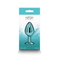 thumbnail image 3 of Rear Assets Aluminum Anal Plug, Medium, Teal, 3 of 5