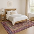 thumbnail image 7 of Addison Rugs Mayfield Premium Machine Washable Transitional Geometric Paprika Rectangle Rug, 3' x 5', 7 of 7