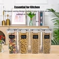 thumbnail image 5 of YHIPL Kitchen Cereal Containers Storage Set with Lids – 4 Pack 2.5L/84.53OZ Airtight Food Storage Containers, 5 of 9