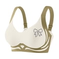 thumbnail image 1 of Bocqde Seamless Sport Bras for Women Plus Size Stretch Breathable Wire-Free Gathering Push Up Yoga Bra Rhinestones Soft Support Full Coverage Bra with Adjustable Strap, M-4XL, 1 of 5