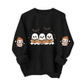 thumbnail image 6 of Tnhcen Ladies Halloween Sweatshirt Crewneck Long Sleeve Pullover Plus Size Graphic Tee Loose Fit Casual Autumn Winter Top Y2K Style Harajuku Loungewear Gift for Women Girls, 6 of 7