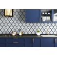 thumbnail image 2 of NextWall  Marbled Ogee Peel and Stick Wallpaper Royal Blue & Carrara, 2 of 9