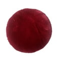 thumbnail image 1 of Cojín redondo pequeño antideslizante para asiento, funda para cojín de asiento con lazo, 33 cm Vino rojo, 1 of 5