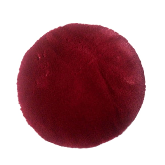 Cojín redondo pequeño antideslizante para asiento, funda para cojín de asiento con lazo, 33 cm Vino rojo