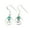 turquoise, variant on Real 925 Sterling Silver Dangle Drop Earrings For Women, Genuine Turquoise Round Gemstone Amazing Handcrafted December Birthstone Earrings