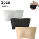 thumbnail image 1 of 3 piezas de sujetador bandeau acolchado para mujer, sin tirantes, almohadillas extraíbles, tops de tubo, 1 of 8