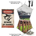 thumbnail image 2 of "Warning Beware Of Sharks" Metal Warning Shark Tin Sign 12x8in/30x20cm Funny Sarcastic Metal Tin Sign Danger Swmming Wall Decor DIY, 2 of 7