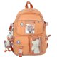 thumbnail image 1 of Backpacks Girl Student Transparent Backpack Korean High School Student School Bag Orange, 1 of 5