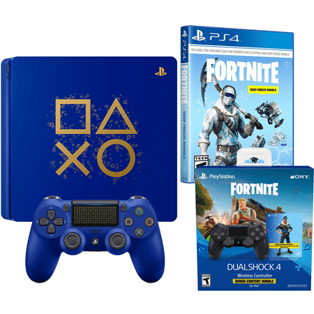 Playstation Battle Royale Fortnite Frostbite And Royale Bomber - playstation battle royale fortnite frostbite and royale bomber limited bundle days of play 1tb playstation