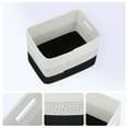 thumbnail image 2 of Unique Bargains Storage Basket with Handles Black 15*9.8*9.1in, 2 of 5