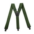 thumbnail image 1 of Pantalones con tirantes ocultos, suministros para trabajo pesado, tirantes ajustables en la espalda con 3 clips verde, 1 of 8