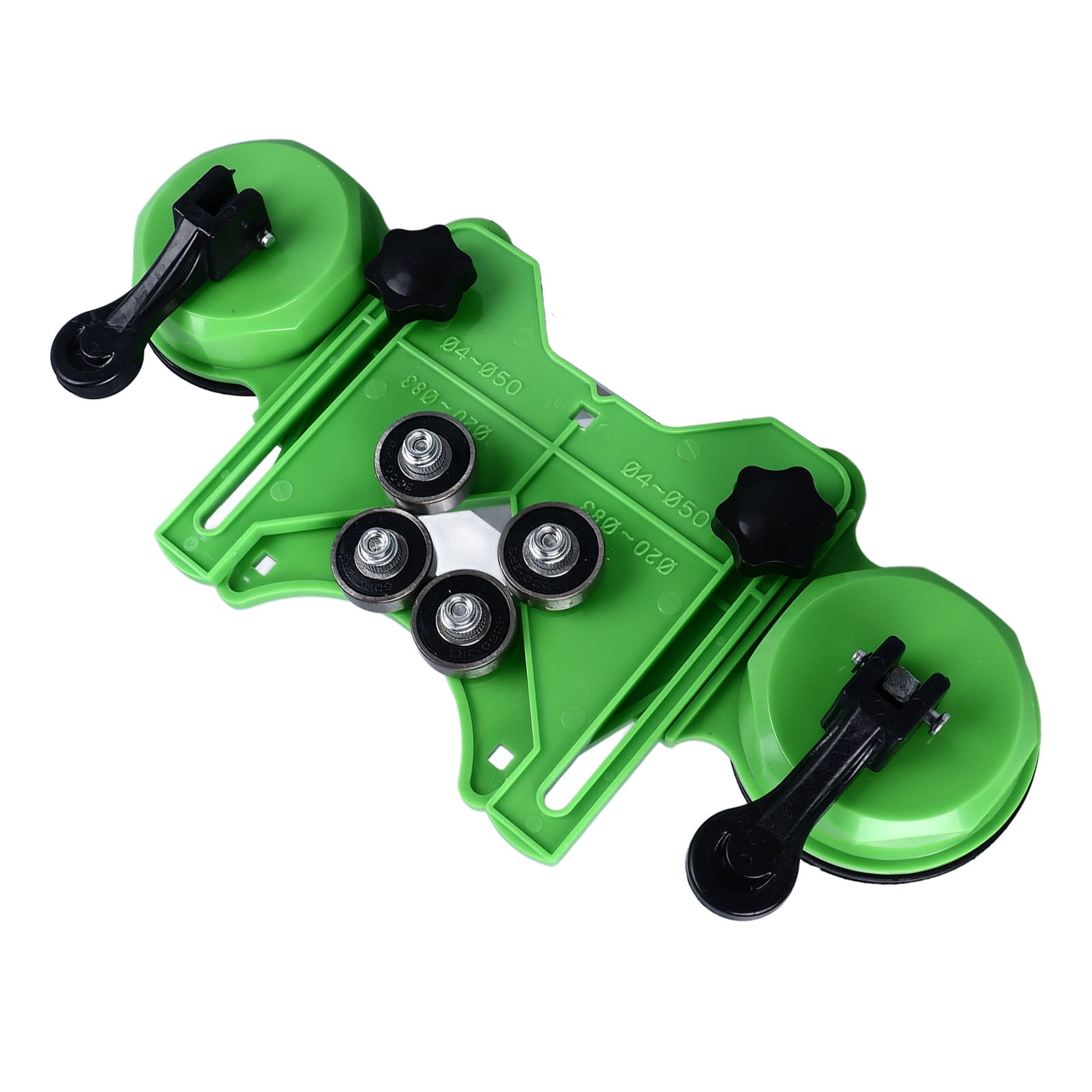 Tile Hole Saw Guide Jig Fixture Adjustable Portable with 2 Suction Cups for Ceramic Glass Porcelain Marble Locator