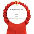 thumbnail image 4 of 2nd Second Place Deluxe Red Award Ribbon Premium Rosette Trophy School Sports Class Medal, 4 of 5