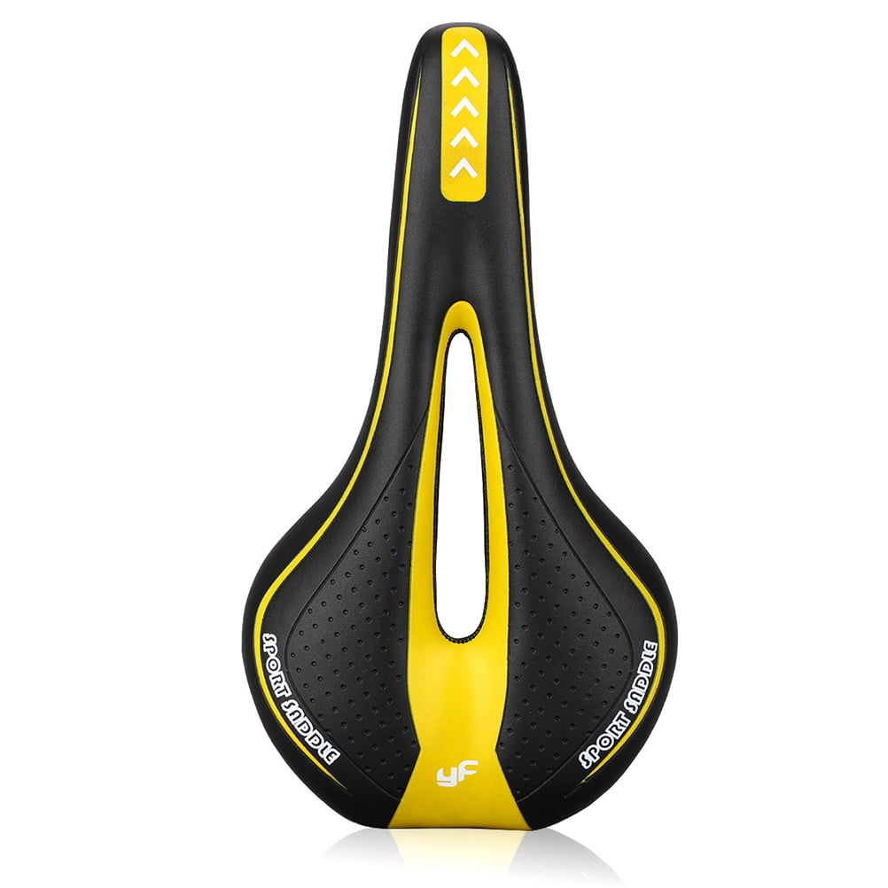 Selle De Vélo Extra Large Confort – Siège Cuir PU Oversize Avec Mémoire De Forme Pour VTT Route Cruiser Vélo Exercice (Noir)