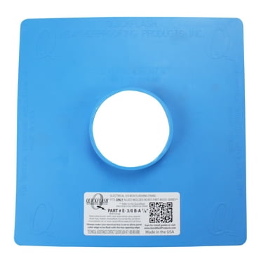 Quickflash Weatherproofing Products E-3/0-B-A-7/8" Electrical Box Flashing Panel