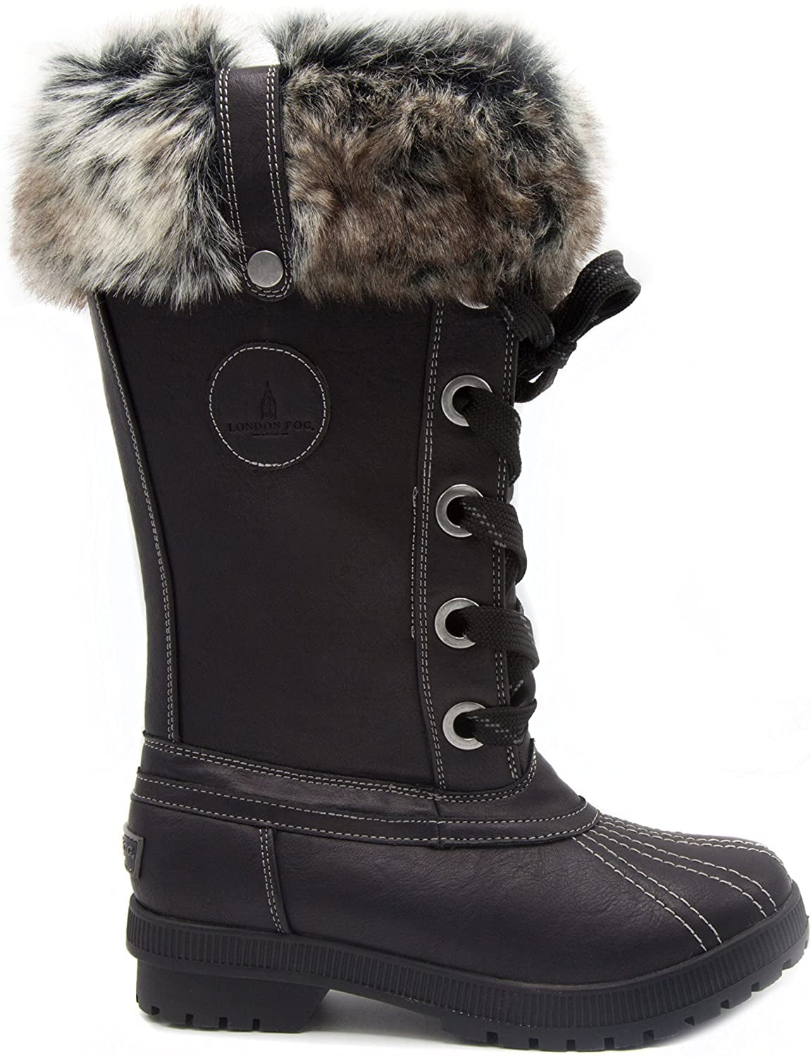 E S Originals London Fog Womens Melton Cold Weather Waterproof Snow Boot Walmart Com Walmart Com