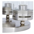 thumbnail image 6 of allen + roth 3-Light 12-in Brushed Nickel Semi Flush Mount Light, 6 of 6