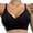 Black, variant on Fmbrln Bras for Women Solid Color Seamless Scalloped Push Up Bra Adjustable Thin Straps Padded Comfy Bralette Beige M