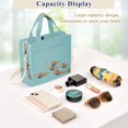 thumbnail image 5 of FORMRS Womens Corduroy Tote Bag Crossbody Shoulder Handbag with Pocket, Capybara Splash, 5 of 7