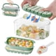 thumbnail image 1 of Bandejas redondas para cubitos de hielo BestYijo con tapa y papelera, 54 cubitos de hielo, 1 of 7