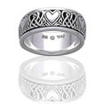 thumbnail image 4 of Sterling Silver Celtic Heart Knot Spinner Ring, 4 of 4