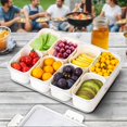 thumbnail image 4 of Charcuterie Board with Lid, Divided Serving Tray with Lid and Handle, Snackable Box, Travel Snackle Containers, Snacklebox and More - Made with Food Grade Plastic, 4 of 6