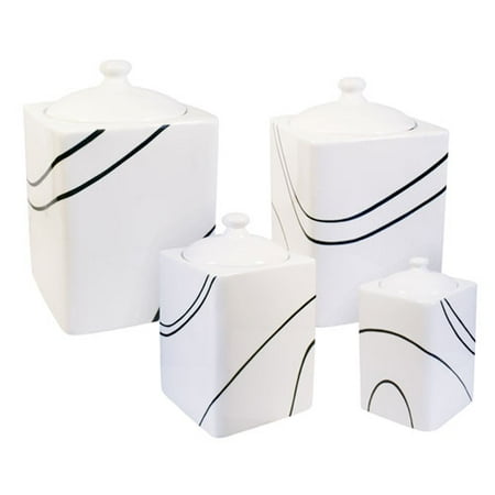 Corelle Simple Lines 4-piece Canister Se