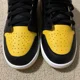 thumbnail image 5 of Ni - ke Ni - ke Air Jordan 1 Low GS Black Yellow Ochre Youth 553560-072 Size 7Y Women’s 8.5, 5 of 5