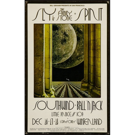 Sly And The Family Stone Poster 16"x24" Poster Medium Art Poster 16x24 Square Adults Western Graphic