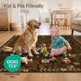 thumbnail image 4 of ODIKA 2'x3' Ultra-Soft Accent Mat, Dining Under Academia Botanical Wildflower Sprawling Table Alfombras None Washable, Bare feet friendly, Easy Care Indoor rug for Bedside, Footrest, 4 of 7