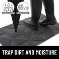 thumbnail image 5 of Buganda Indoor Doormats, Absorbent Trapper Dirt Door Mats, Non Slip Low Profile Inside Doormats for Entryway, 32x48, Dark Grey, 5 of 9