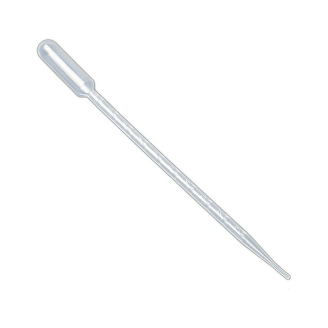 Transemion 100pcs/bag Graduated Pipette Plastic PE Material High 100pcs/bag Graduated Pipette Plastic Alkaline Storage Container Dropper 1/2/3/5/10ml 3ML 1Set