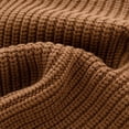thumbnail image 6 of Wavsuf Kids Sweaters Boys and Girls Solid Chunky Thermal Pullover Brown Sweater Size 6-9 Months, 6 of 9