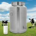 thumbnail image 4 of Wildnix 76L Sealed Transport Bucket with Faucet, Large Capacity Stainless Steel Milk Can for Easy Dispensing of Liquids, Ideal for Milk, Juice, Oil, 4 of 6