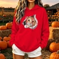 thumbnail image 2 of NSLGXD Cat Print Pullover Hoodies for Women Animal Graphic Loose Drawstring Hooded Sweatshirt Long Sleeve Soft Fleece Lined Casual Tops with Pocket S-XL, 2 of 6