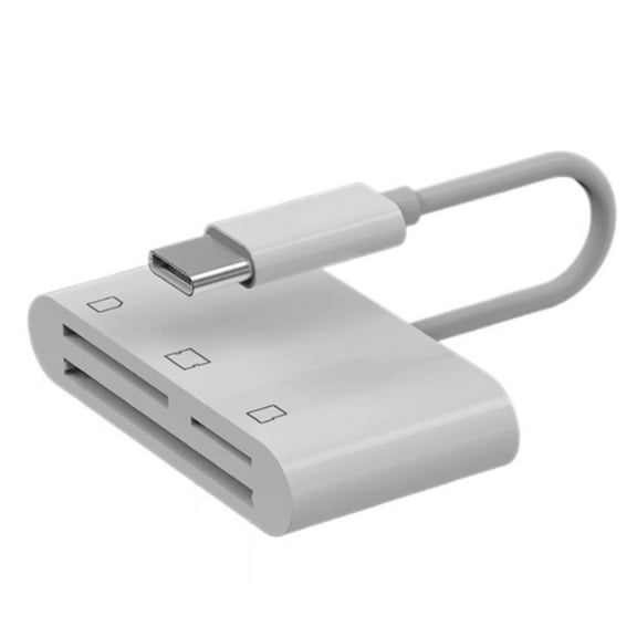 Multi Card Reader for iPhone 15/16 Type C Devices Supports SD TF CF Cards with USB 3.0 Fast Speed Data Transfer