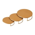 thumbnail image 2 of 3x Cake Stand Action Figura Figura de juguete Platos de exhibición de postres Pantallas de cupcakes de la cocina para hornear de cumpleaños minoristas Oro, 2 of 8