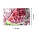thumbnail image 5 of Watermelon Splash Realism Art Front Door Mat, Indoor Mats for Bedroom Bathroom Kitchen, Floor Mat Non-Slip, Soft Carpet Floor Cover Machine Washable Entryway Mat - 20x31.5in, 5 of 5
